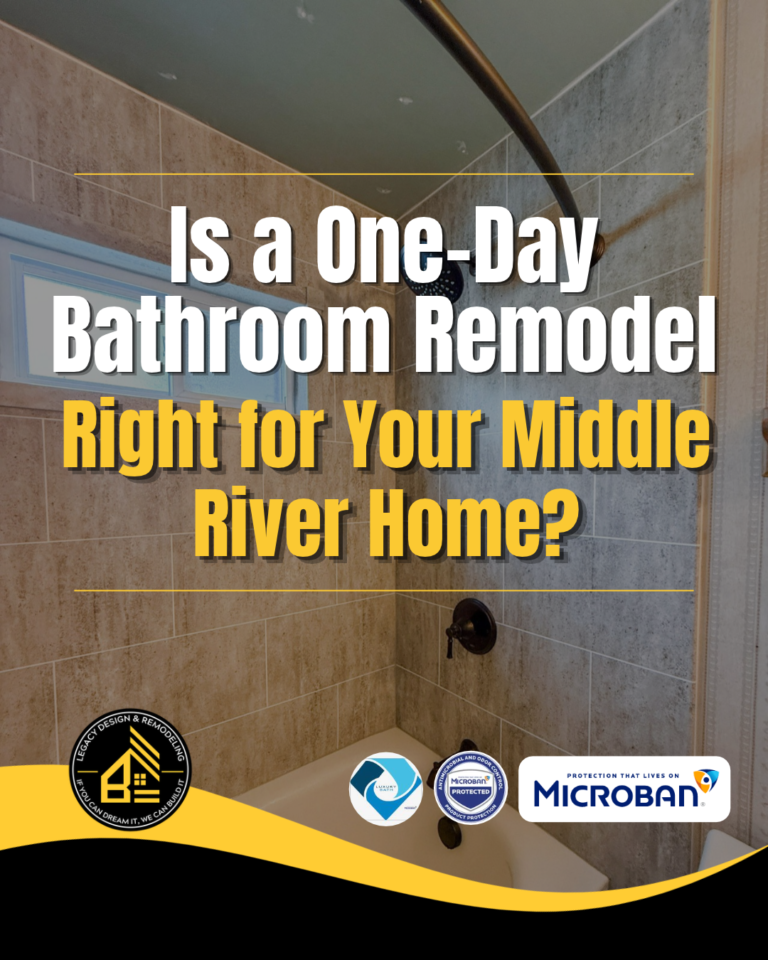 Is a One-Day Bathroom Remodel Right for Your Middle River Home?