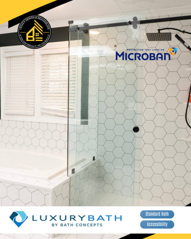 From wall patterns to the overall finish, the details matter.

Luxury Bath by Bath Concepts gives your bathroom a polished look, while Microban Technology helps prevent bacterial growth and mold.

If you're planning a bathroom renovation in Middle River, MD, reach out to Legacy Design & Remodeling today.